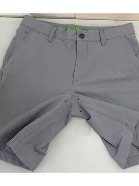 Bonobos Golf Shorts Mens 29 Gray 8” Inseam Performance Stretch Chino Flat Front